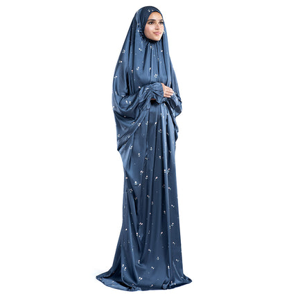Sapphire Satin Islamic Prayer Wear
