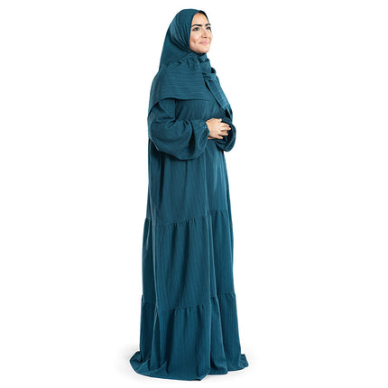 Royal Blue Flowy Islamic Prayer Wear