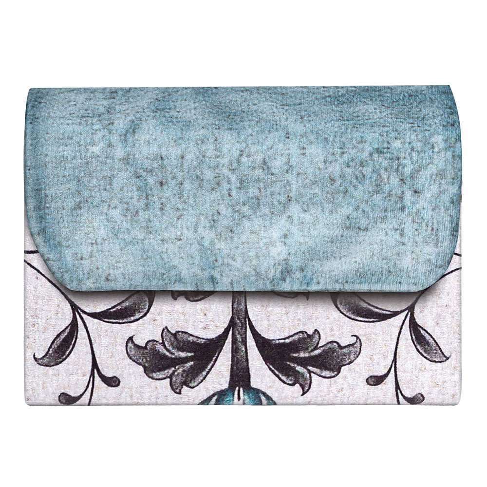 Blue Blooming Damask Portable Sejadah