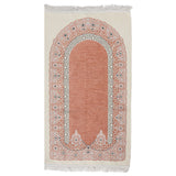Premium Velvet Islamic Prayer Rug – Classic Mihrab Design | Soft, Elegant & Travel-Friendly