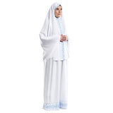 Azure White Islamic Prayer Wear