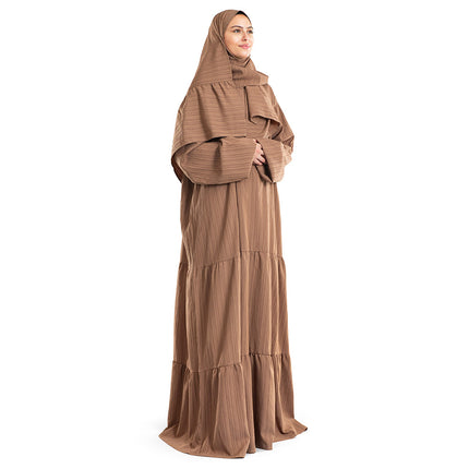 Caramel Flowy Islamic Prayer Wear