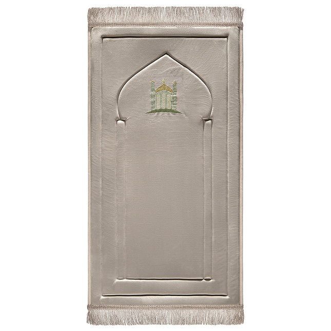 Soft Cream Embroidery Prayer Mat