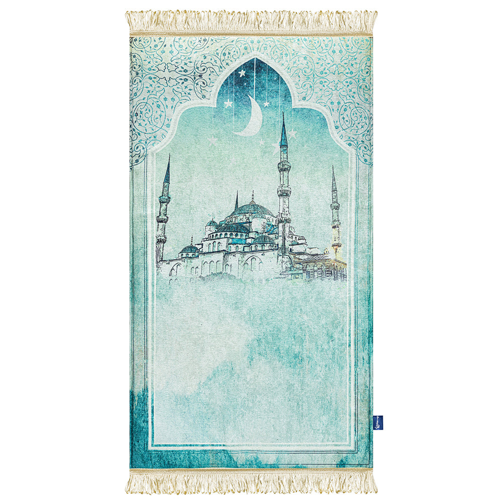 Light Green Mosque Original Prayer Mat