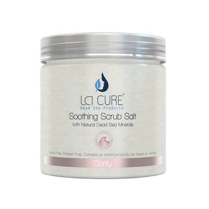 La Cure Dead Sea Soothing Scrub Salts Lavender Essential Oil , Natural Cream Exfoliant, Stretch Mark & Wrinkle Reducer,(1.65 lb)