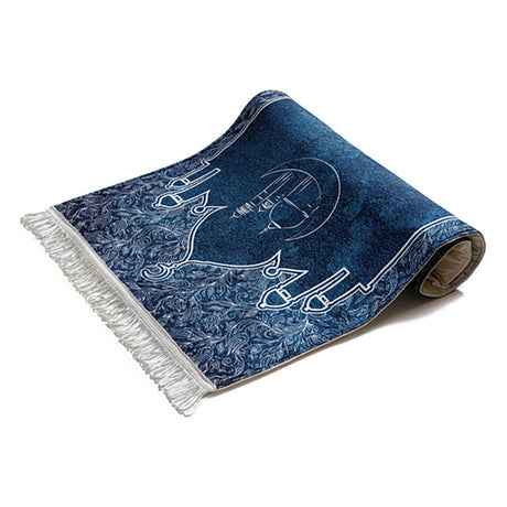 Islamic Navy Blue Original Prayer Mat