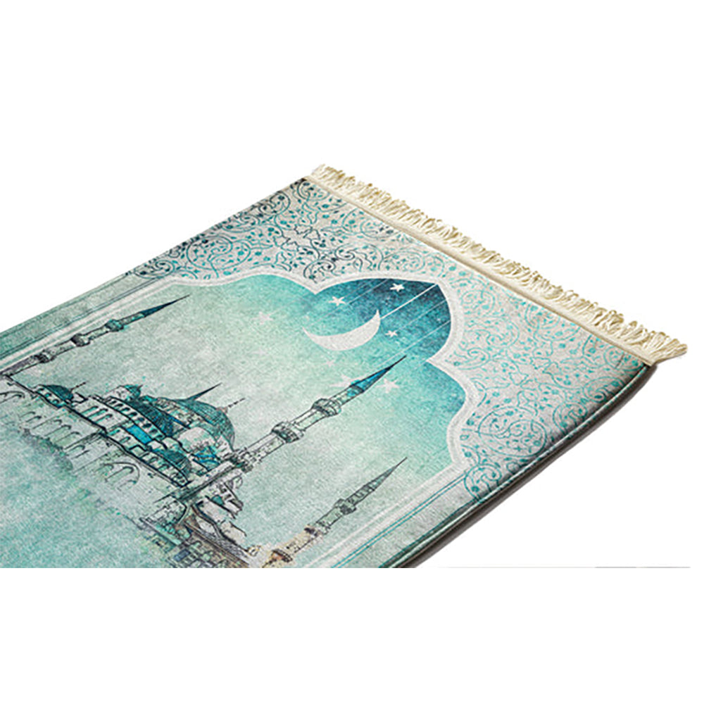 Light Green Mosque Original Prayer Mat