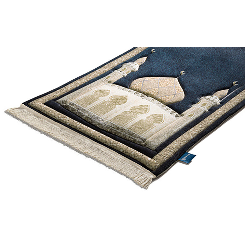 Blue Shimmer Premium Prayer Mat