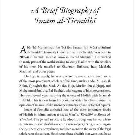 40 Hadith from Jami Al Tirmidhi