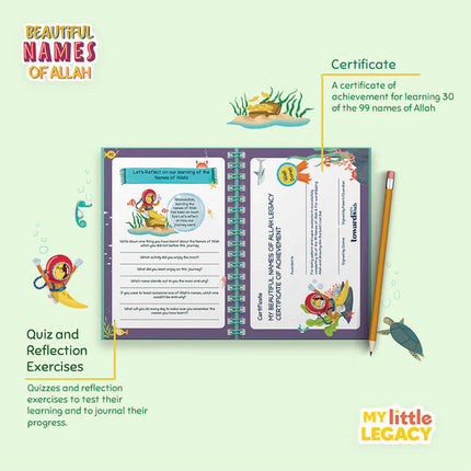 Beautiful Names of Allah: Kids Journal and Activity Book