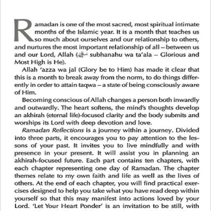 Ramadan Reflections - A Guided Journal