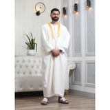 Traditional Arabic Men's Bisht Cloak - Luxury Bisht Abaya for Special Occasions