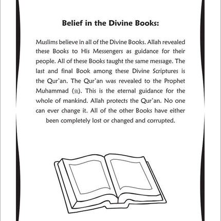 Colour & Learn About the Six Pillars of Islamic Faith