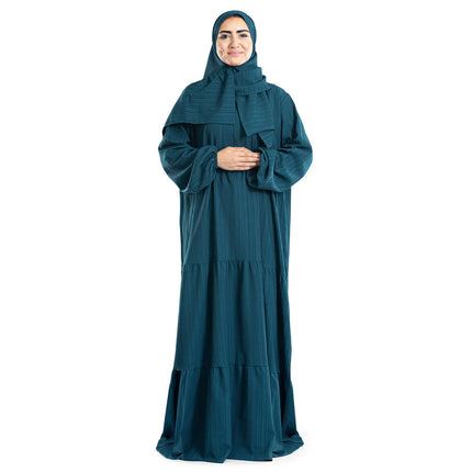 Royal Blue Flowy Islamic Prayer Wear