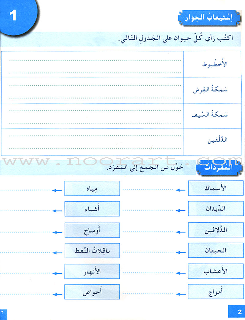 I Love and Learn the Arabic Language Workbook: Level 6 (Old Edition) أحب و أتعلم اللغة العربية كتاب التمارين