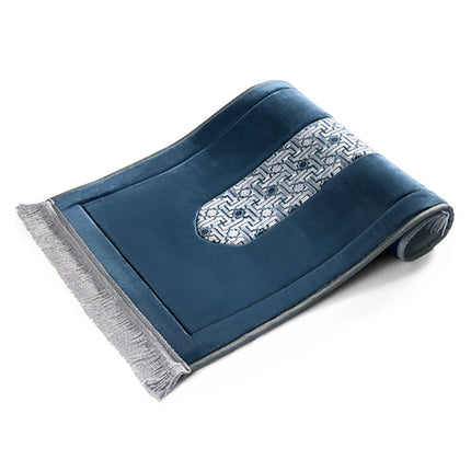 Royal Blue Embroidery Prayer Mat