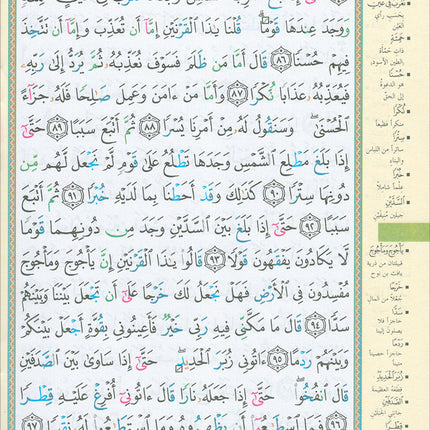 Tajweed Qur'an (Whole Qur'an in 30 Individual Juz', 7" x 10", with Leather Case – Case Color May Vary) مصحف التجويد