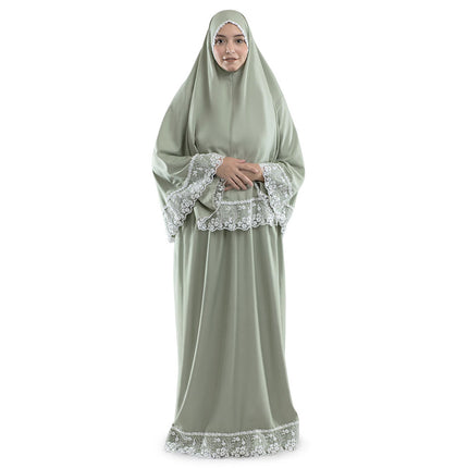 Soft microfiber Muslim prayer dress for women

