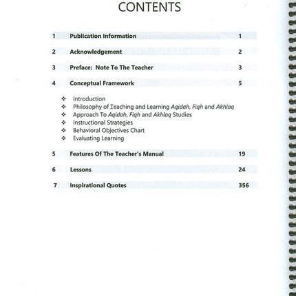 We Are Muslim Teacher's Manual: Grade 6 (Spiral Binding)