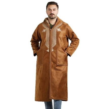 Farwa Winter Overcoat - Stylish and Warm Outdoor Apparel for Men - Moroccan Style