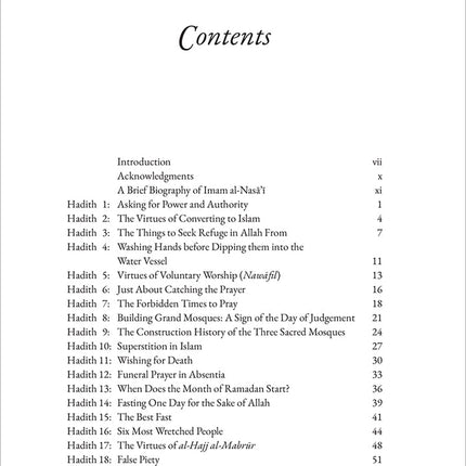 40 Hadith from Sunan Al Nasai