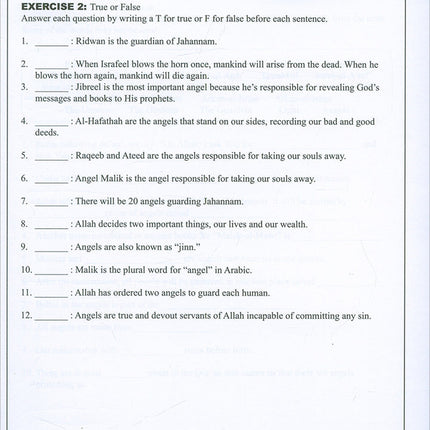 Learning Islam Workbook: Level 2 (8th Grade, Weekend/International Edition