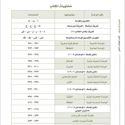 Arabic Between Your Hands Textbook: Level 2, Part 2 (With Online Audio Content) العربية بين يديك كتاب الطالب
