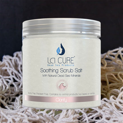 La Cure Dead Sea Soothing Scrub Salts Lavender Essential Oil , Natural Cream Exfoliant, Stretch Mark & Wrinkle Reducer,(1.65 lb)