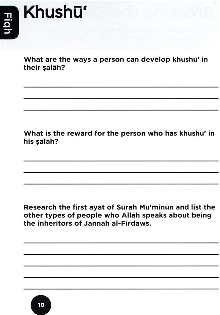 An Nasihah Islamic Curriculum Workbook 8