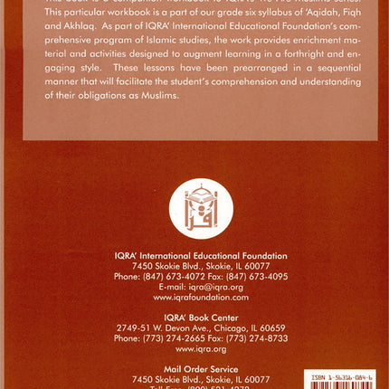 We Are Muslims Workbook: Grade 6