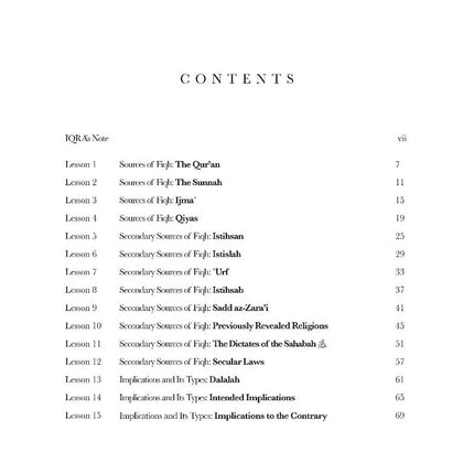 An Introduction to Usul al-Fiqh