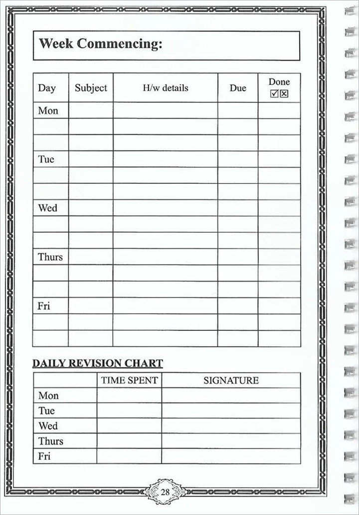 Madrasah Pupil Planner & Homework Diary مخطط التلميذ والمدرسة