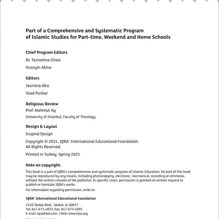 IQRA WISE Teacher's Manual: Grade 3