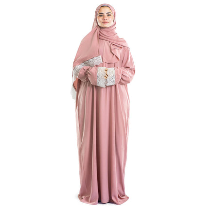 Rosette Lace Islamic Prayer Wear