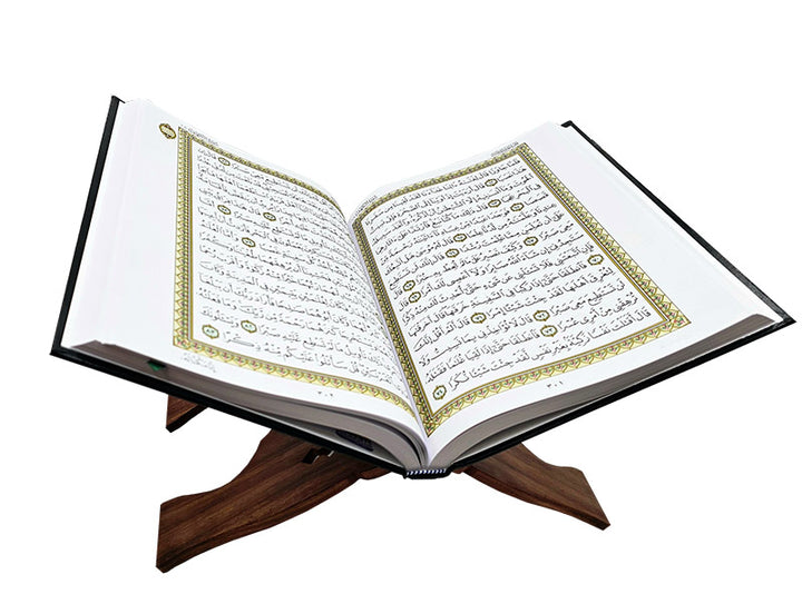 The Holy Qur'an Thermo - (9.8" X 13.5") with Quran Holder (18" x 9")