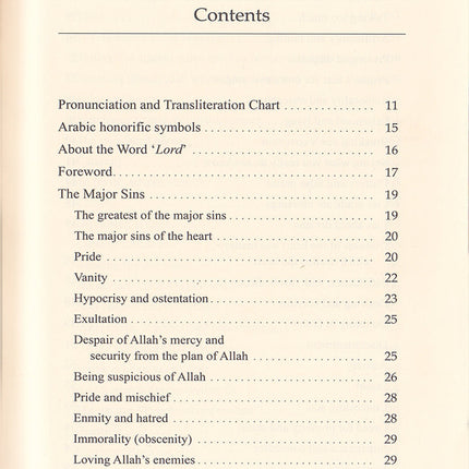The Book of Major Sins