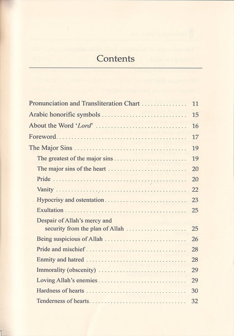 The Book of Major Sins