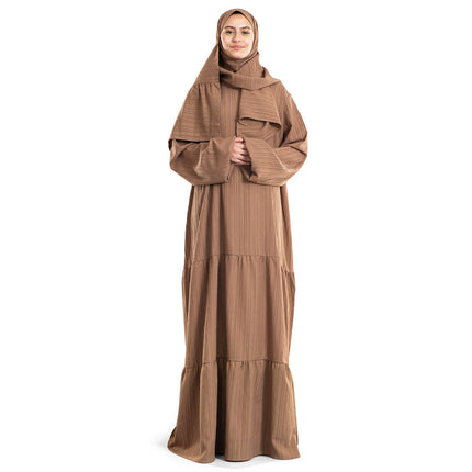 Caramel Flowy Islamic Prayer Wear