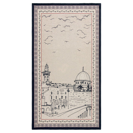 Foldable prayer rug with bag – Al-Quds portable design

