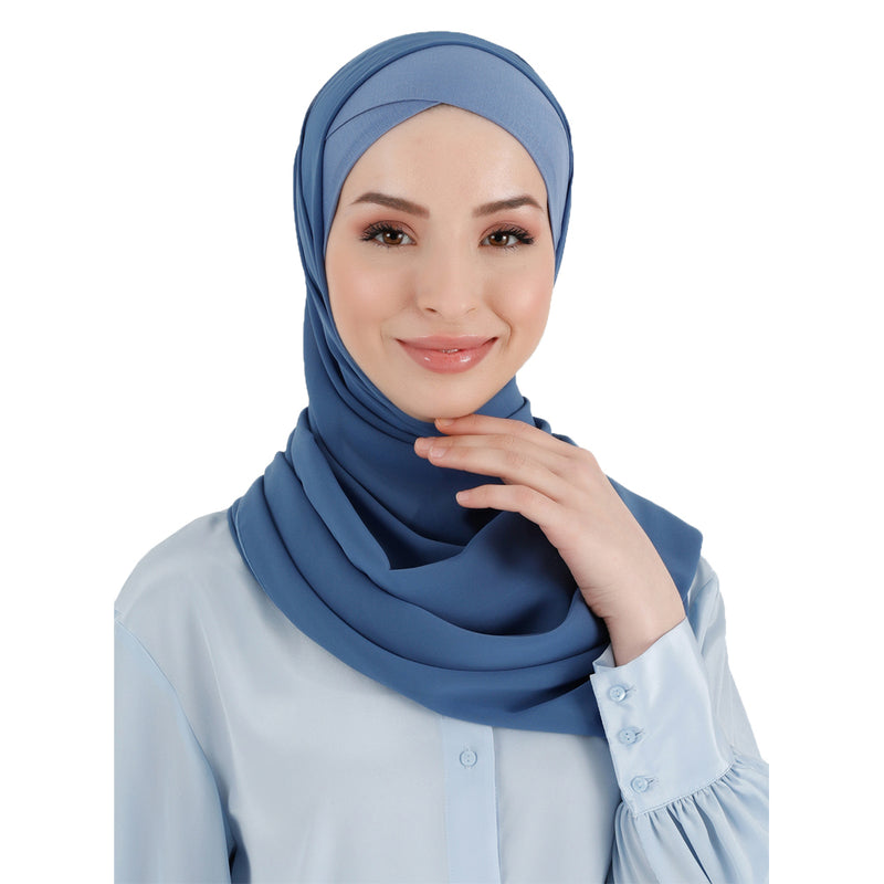 Premium Turkish Chiffon Shawl Hijab: Timeless Style with Turkish Elegance