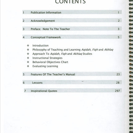 We Are Muslim Teacher's Manual: Grade 1 (Spiral Binding)