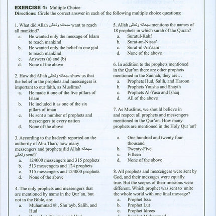 Learning Islam Workbook: Level 3 (9th Grade, Weekend/International Edition