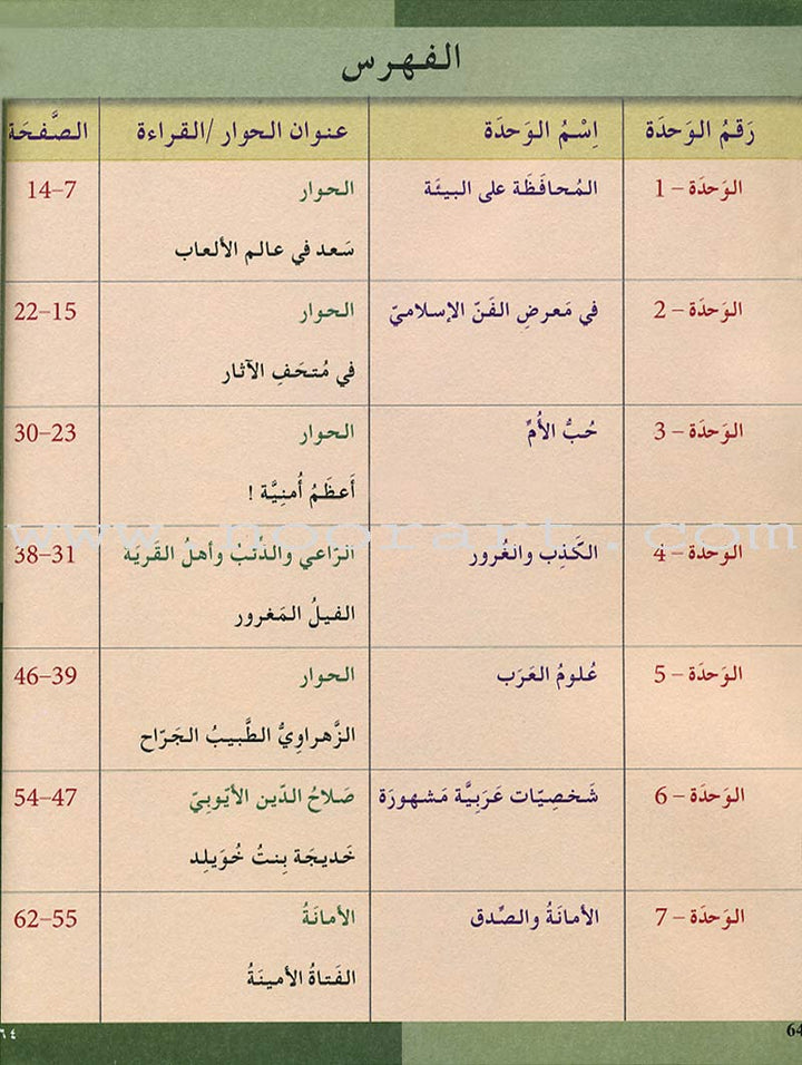 I Love and Learn the Arabic Language Textbook: Level 6 (Old Edition) أحب و أتعلم اللغة العربية كتاب التلميذ