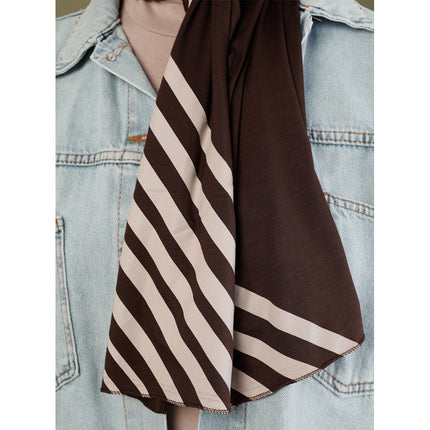 Ecardin Combed Striped Shawl – Elegant Shawl Wrap for Any Occasion