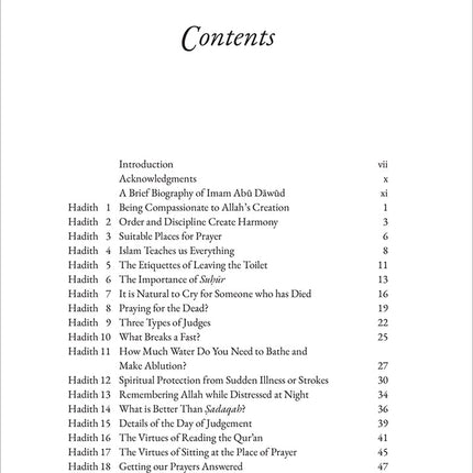 40 Hadith from Sunan Abu Dawud