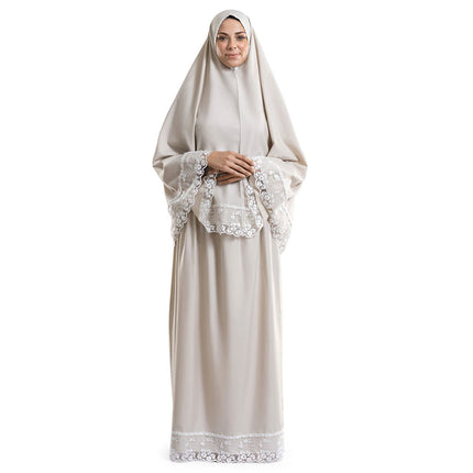 Soft microfiber Muslim prayer outfit for women

