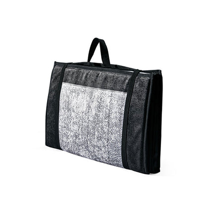 Black Kanar Backrest Prayer Mat