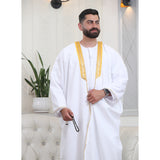 Traditional Arabic Men's Bisht Cloak - Luxury Bisht Abaya for Special Occasions