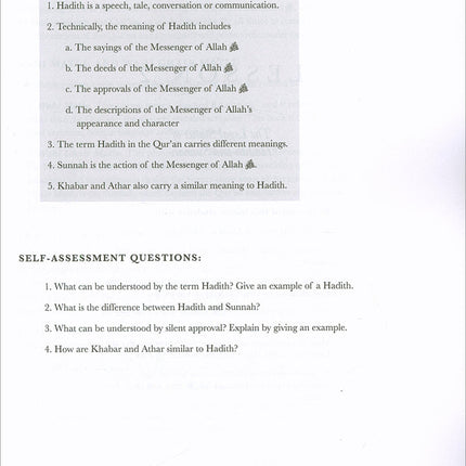 An Introduction to Ulum al Hadith.