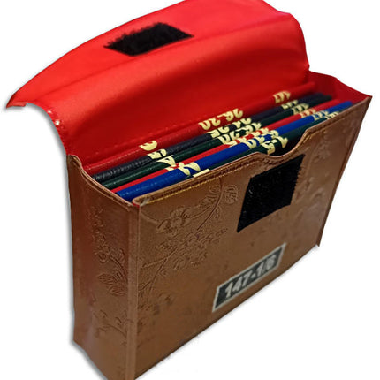 Color Coded 5-Juz Pocket Quran (15 Lines, 4" x 2") with Case